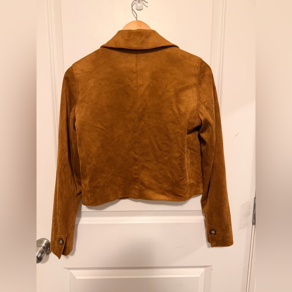 RW&CO. Tan Suede Women's Blazer - Picture 8 of 8
